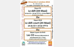 Défis d'Orientation - 02 octobre 2016