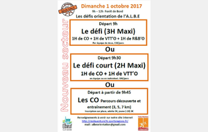 Défi le 1er octobre !