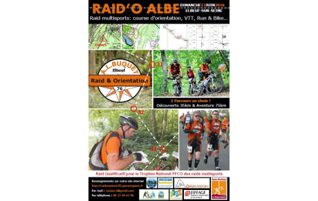 RAID'O DE L'ALBE RAID ET ORIENTAION 2016